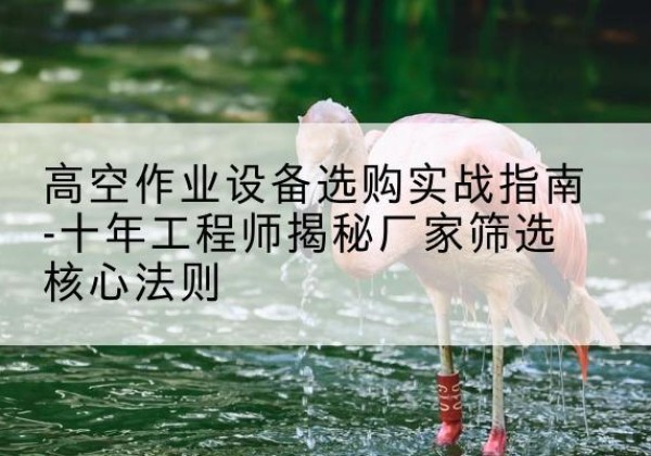 崇礼剪叉式升降机厂家-高空作业设备选购实战指南-十年工程师揭秘厂家筛选核心法则